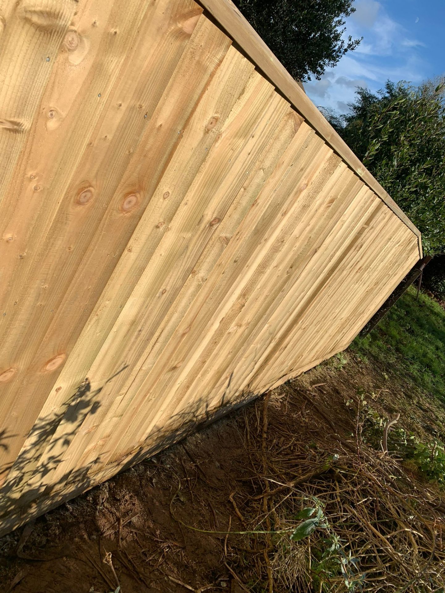 Timber garden fencing by AJW Carpentry in East Devon