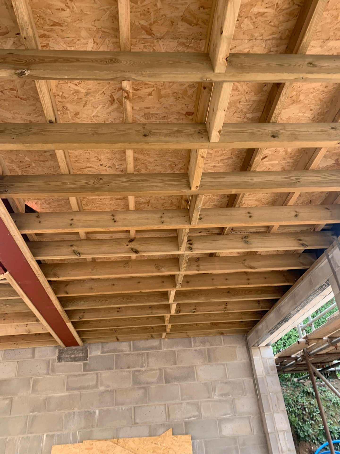 Structural timber joists and OSB decking installed in a loft space by AJW Carpentry, Sidmouth